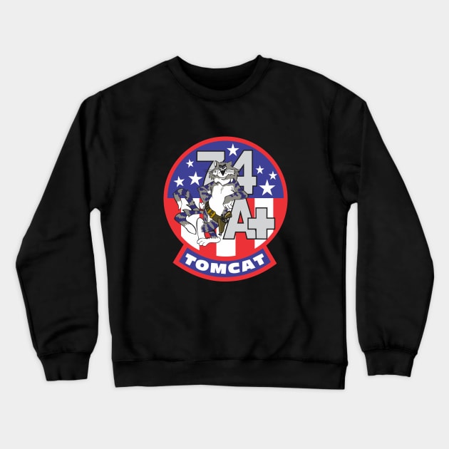 Grumman F-14 Tomcat A+ (plus) 74 Crewneck Sweatshirt by TomcatGypsy